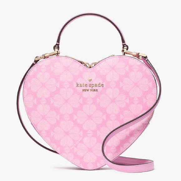 NWT-Kate Spade-SET-Spade Flower-Love Shack 3D Heart🩷Crossbody & Card Holder-$498 - Picture 10 of 16